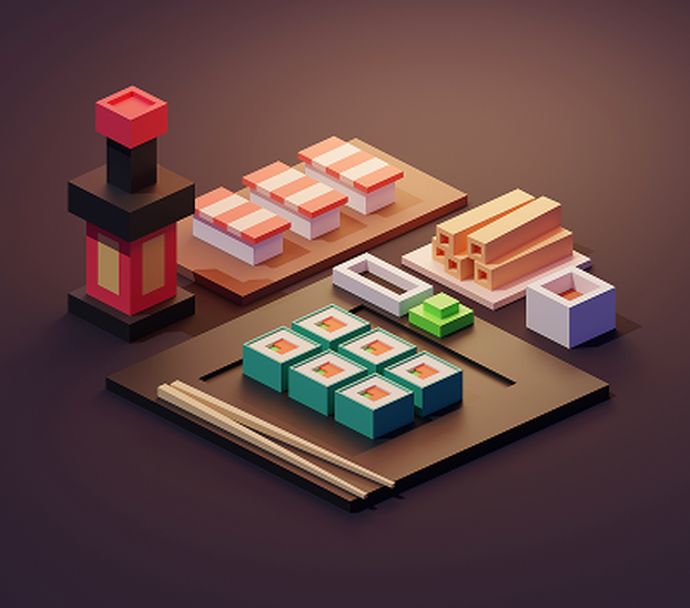 Isometric Sushi