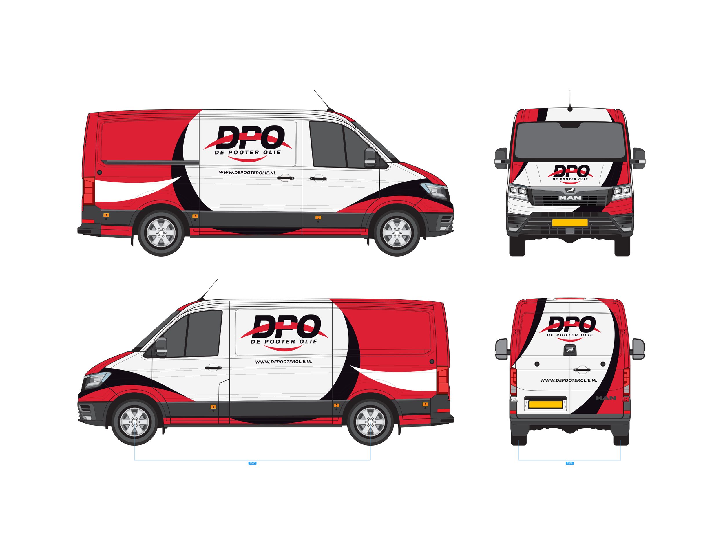 DPO Bestelbus Bestickering — afbeelding 2